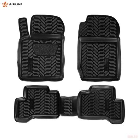 Коврики салона (3D с подпятником) для Suzuki Grand Vitara 5дв. (2005-2014) с высоким бортом № ACM-PS-63