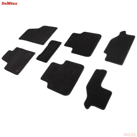 Коврики салона Lux текстильные для Volkswagen Teramont (2018-2025) 7 мест № 90025