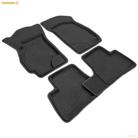 Коврики салона Rezkon 3D текстильные для Hyundai Accent (2001-2010) № 4020010100