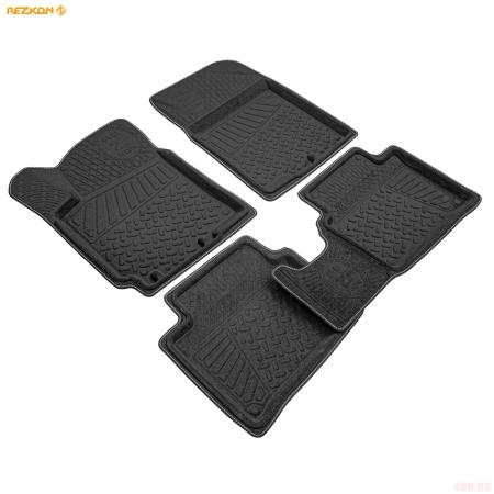 Коврики салона Rezkon 3D текстильные для Kia Rio (2011-2016) № 4021020200