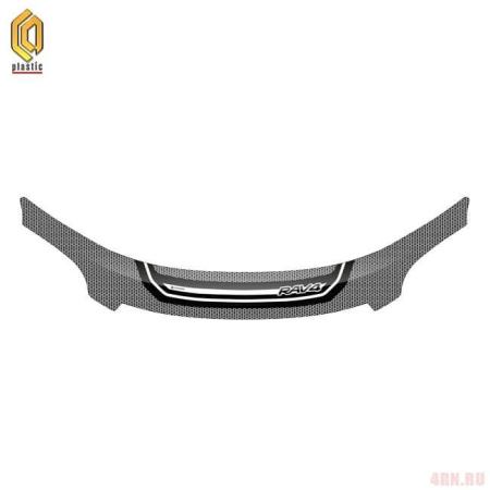 Дефлектор капота серия "Art" черный для Toyota RAV4 (2010-2012) № 2010011505119