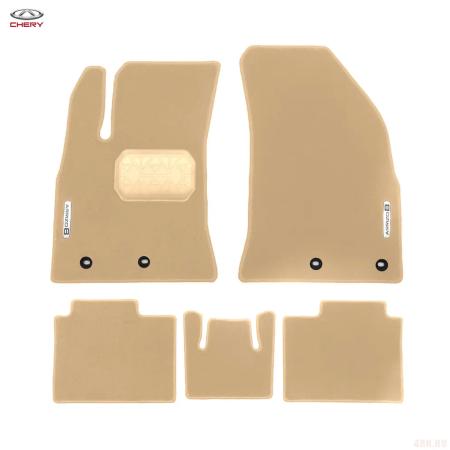 Коврики салона текстильные Prestige бежевые оригинальные для Chery Arrizo 8 (2022-2024) № NPCM005TCY09
