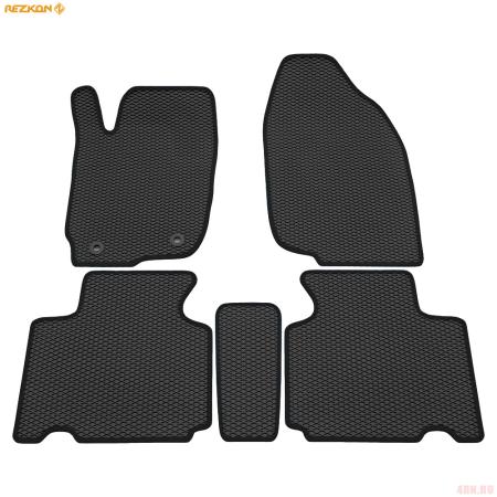 Коврики салона EVA резиновые для Toyota RAV4 (2013-2018) с черным кантом № 9034035201