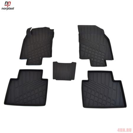 Коврики салона Norplast литьевые для Renault Koleos (2016-2025) № NP11-LdC-69-250