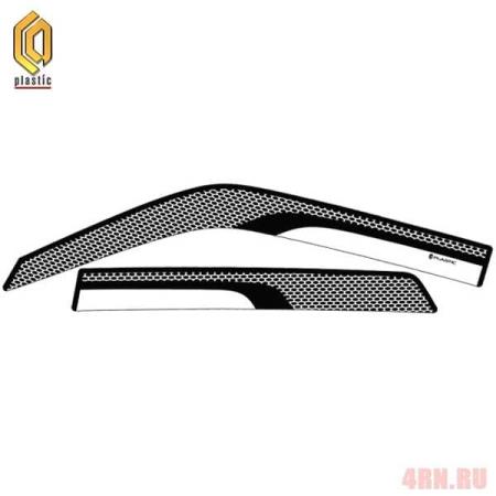 Дефлекторы окон CA Plastic cерия "Art" черные для Nissan Juke (2011-2019) № 2010031507063