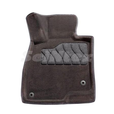 Коврики салона 3D текстильные для Mazda 3 (2013-2018) серые № 86847