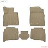 Коврики в салон 3D Kvest для Lexus LX (2015-2021) бежевые № KVESTLEX00002Kb2