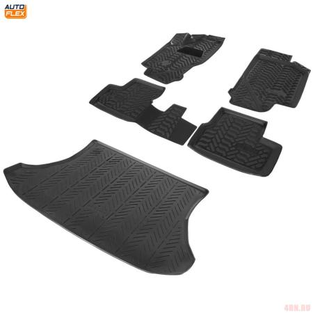 Комплект ковриков салона и багажника для Lada (ВАЗ) Granta Cross универсал (2018-2025) № K9600201-4