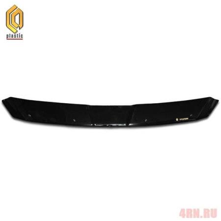 Дефлектор капота CA Plastic Classic черный для Hyundai Solaris седан (2011-2013) № 2010010105525