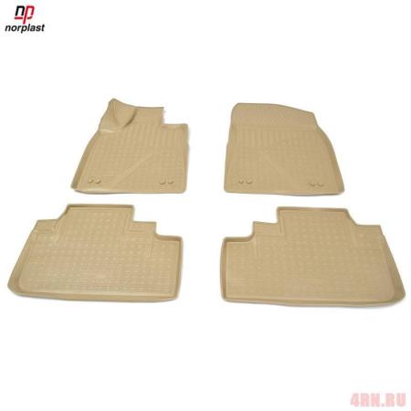 Коврики салона Norplast бежевые для Lexus RX (2015-2022) № NPА10-С47-755-B