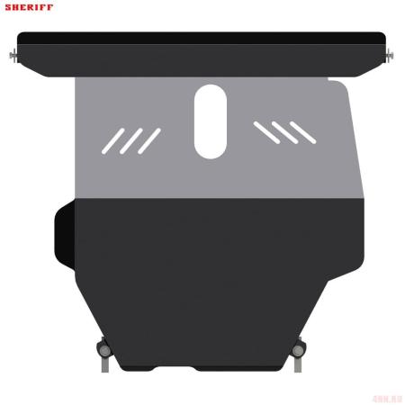 Защита двигателя и КПП для Toyota Carina Правый руль (1992-1997) № 24.0415