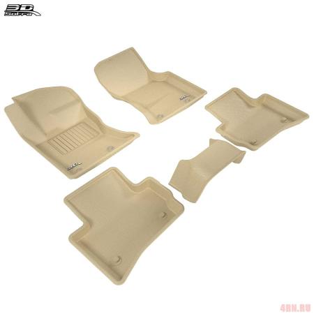 Коврики салона Sotra Liner 3D Lux для Jaguar F-Pace (2016-2025) бежевые № ST 74-00655