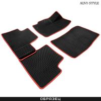 Коврики EVA салона для Nissan Juke (2011-2019) с красным кантом № EVAST15-01BR