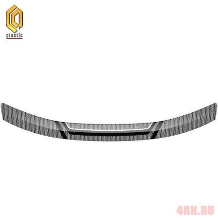 Дефлектор капота CA Plastic cерия "Art" белый для Renault Duster (2011-2015) № 2010011406843