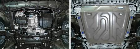 Защита двигателя и КПП для Toyota RAV4 (2010-2013) увеличенная № 333.5769.1