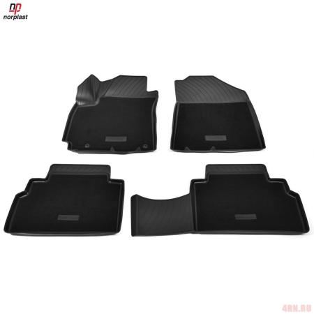 Коврики салона Norplast 3D комбинированные для Kia Soul (2019-2025) № NPA11-C43-710-CM