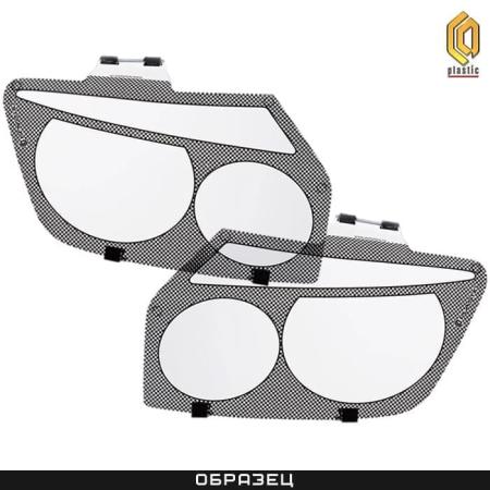 Защита фар шелкография черная для Toyota Camry (2006-2009) № 2010020501072