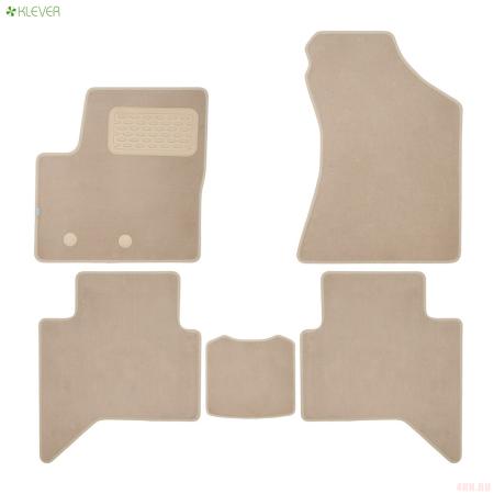 Коврики салона текстильные Premium для Changan Hunter Plus (2023-2025) 5 шт.. бежевые № KLEVER0409200622112kh