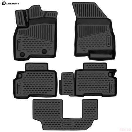 Коврики 3D салона для Chery Tiggo 8 Pro E+ (2023-2024) 5 шт. № ELEMENT3DAN0576210k