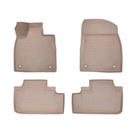 Коврики салона оригинальные для Lexus RX (2015-2022) бежевые № PW210-0E010-E0