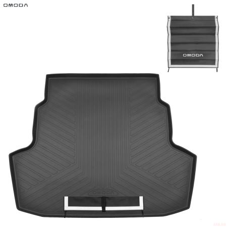 Коврик багажника с защитным фартуком (с логотипом) оригинальный для Omoda S5 (2022-2025) № NPPA001CCO02