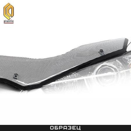 Дефлектор капота "Exclusive" шелкография черный для Nissan X-Trail (2007-2010) № 2010060502411