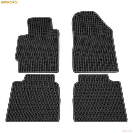 Коврики салона EVA резиновые для Toyota RAV4 (2006-2012) с серым кантом № 9034035102