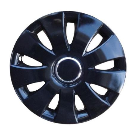 Колпаки Jestic R13 Aura Ring черные, 4 шт. № 13-073-RING-CZ