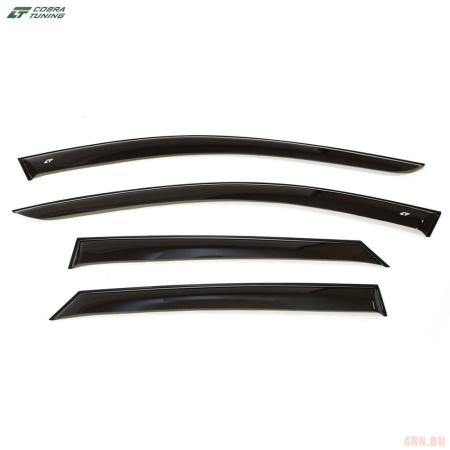 Дефлекторы окон для Kia K5 (2020-2025) широкие № KE16220