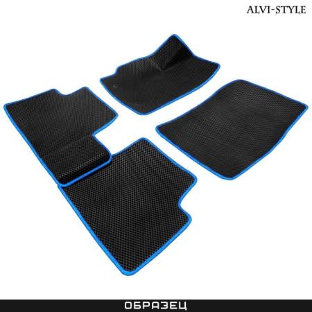 Коврики EVA салона для Ford Focus 3 (2011-2018) с синим кантом № EVAST05-02BB1