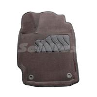 Изображение коврики салона 3d текстильные для toyota camry (2012-2017) серые № 85807