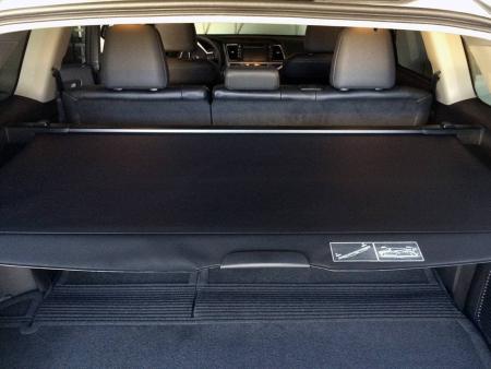 Шторка багажника оригинальная черная для Toyota Highlander (2013-2019) № PT731-48140