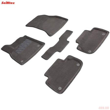 Коврики салона 3D текстильные для Audi Q5 (2017-2024) серые № 89772