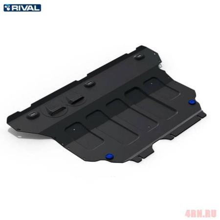 Защита картера и КПП "Цинк" для Volkswagen Tiguan (2017-2023) № ZZZ.5848.1