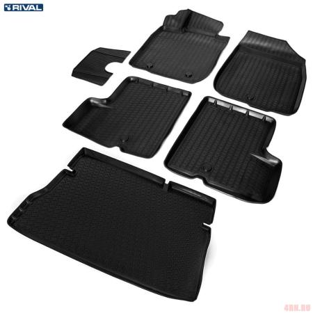 Комплект ковриков салона и багажника для Renault Duster 2WD (2010-2015) № K14701002-1