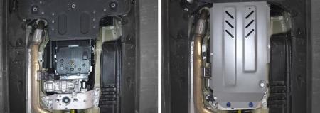 Защита КПП и раздаточной коробки для Genesis G70 4WD (2018-2025) № 333.2844.1