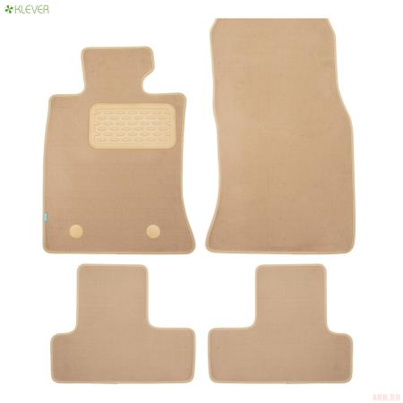 Коврики салона Klever текстильные Premium для Mini Cooper хэтчбек АКПП (2007-2014) бежевые № KLEVER04850122112kh