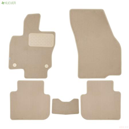 Коврики салона текстильные Premium для Jetta VS7 (2023-2024) 5 шт. бежевые № KLEVER0412800322112kh