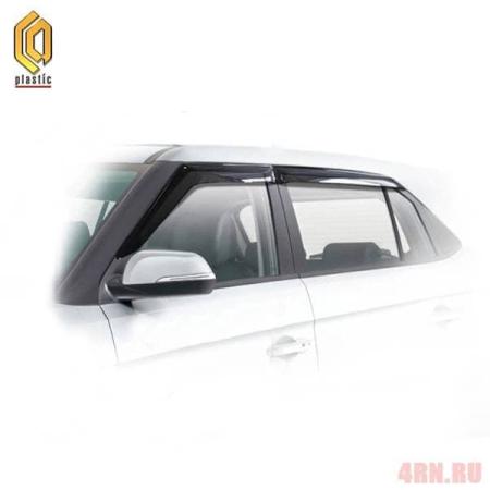 Дефлекторы окон Classic полупрозрачные для Hyundai Creta (2016-2020) № 2010030312200