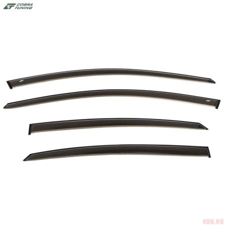 Дефлекторы боковых окон для Lada (ВАЗ) Vesta (2015-2025) "Stilet" № ST005