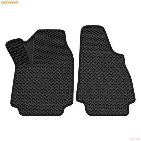 Коврики салона передние 3D EVA Ромб резиновые для Lada (ВАЗ) 4x4 (21213-21214) с черным кантом № 9539035101