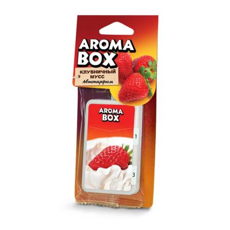 Ароматизатор Aroma Box клубничный мусс B-5