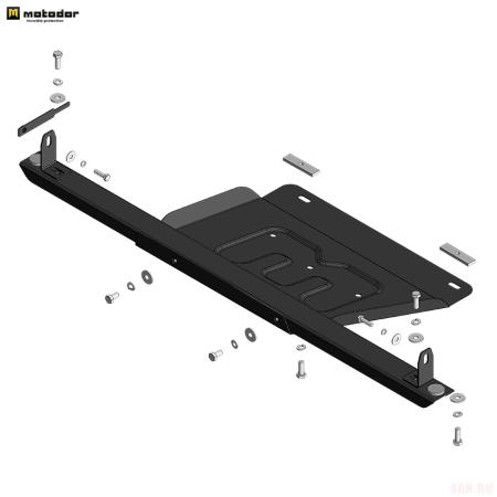Защита раздаточной коробки для Changan Hunter Plus (2023-2025) № 77216
