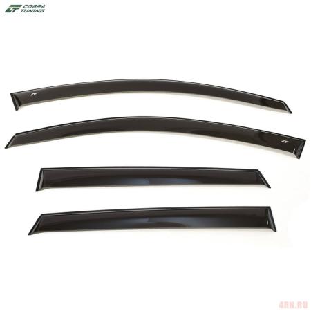 Дефлекторы окон для Nissan Qashqai (2007-2014) широкие № NE11206
