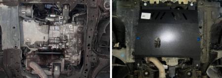 Защита двигателя и КПП для Opel Insignia FWD (2009-2016) № 111.4205.1