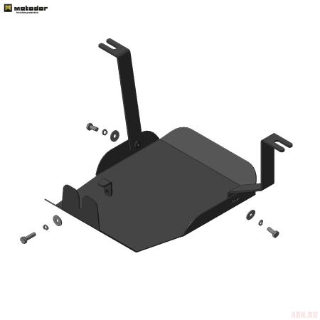 Защита заднего дифференциала (усиленная) для Hyundai Tucson (2021-2025) № 70905