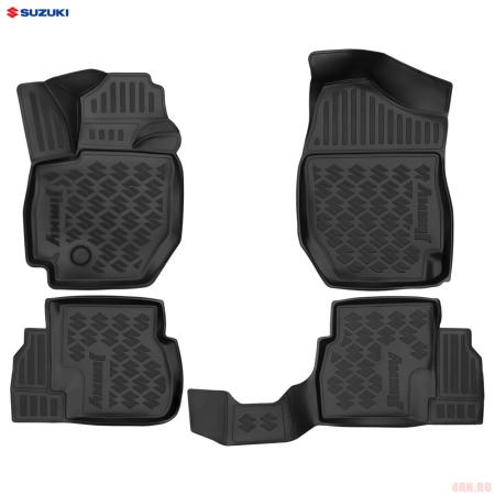 Коврики 3D салона оригинальные для Suzuki Jimny (2018-2025) АКПП № 990NF-78R71-000