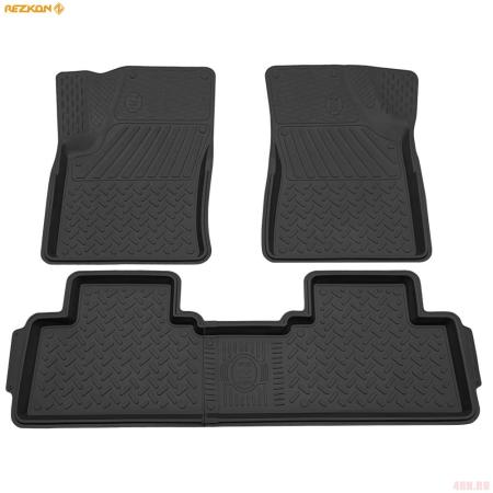 Коврики салона Rezkon резиновые для Ssang Yong Actyon (2011-2025) № 1031005100