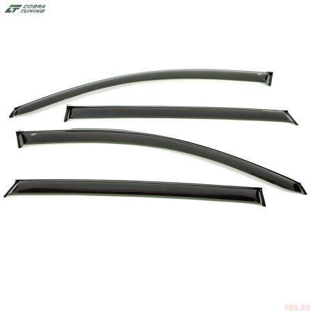Дефлекторы окон для EXEED LX (2021-2025) с хромированным молдингом № C70219CR