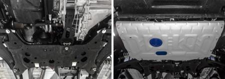 Защита двигателя и КПП для Ford Tourneo Custom FWD (2012-2023) № 333.1879.1